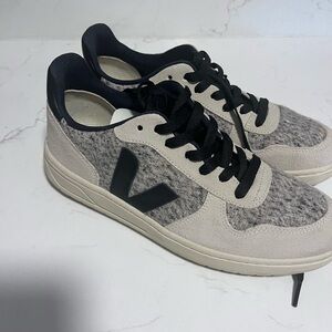 Veja V-10 Flannel and Suede Sneaker (men or women)